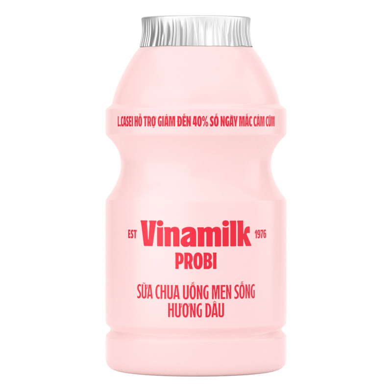 Sữa chua uống men sống Vinamilk Probi có đường